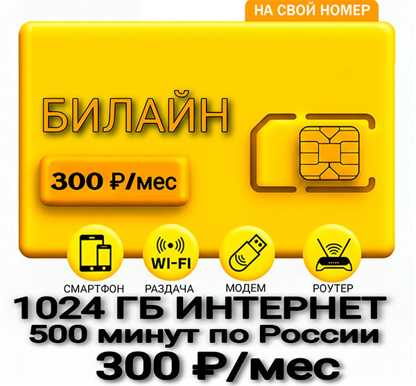 Билайн тариф Эконом 300